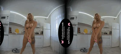 Solo chick Cindy Key masturbates all day in VR