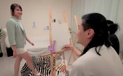 【大象影业】 大像传媒 DA-64 超主動騷氣美魔女畫家