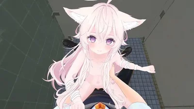 男厕所中与兽耳天使一起的性感 VR
