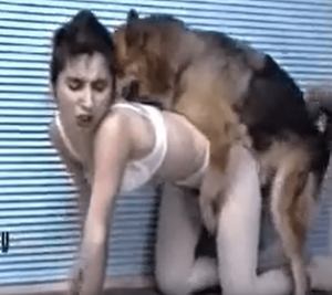 Impressive doggy porn for a busty, hairy lady