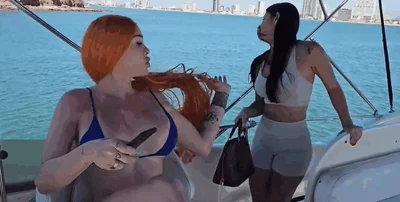 Mexican shemale having sex on a yacht.