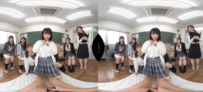 DSVR-1117 [VR] Invited to a girls&#39; school health class as a model for teaching materials... A compilation of my dick being played with - cd4