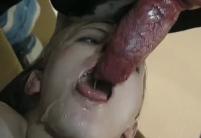 Animal fetish blowjob compilation with lots of cum