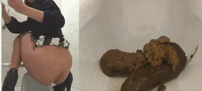 Hidden camera captured cute poop