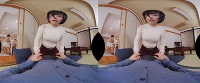 HUNVR-144 [VR] It&#39;s stuck in my skirt! My parents are going to have an elegant hot spring trip! So, I have a super e-cd2 at home.