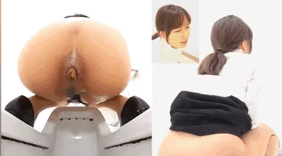 Japanese girl and shit in sexy toilet