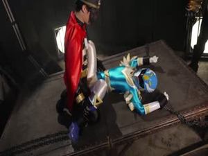 SPSC-42 Sexual Soul Injection! Nakadashi Mask Tensho Sentai Wing Ranger Blue Wing A blue bird with its wings torn off