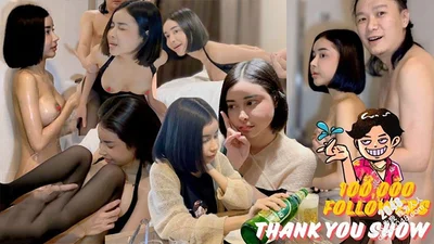 Enkai 100,000 Thanksgiving EP.1 Met the short-haired and busty Thai cute Fah on the streets of Bangkok and got into trouble in the first episode