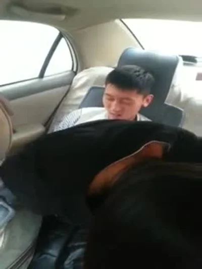 Young couple having sex in the back seat! The girl said, &quot;Stop taking photos&quot; (1)