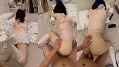 The petite and tender white silk loli was tricked into going home and fucked hard, the scene was erotic and exciting