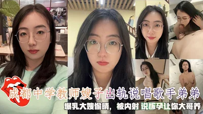 Chengdu middle school teacher&#39;s sister-in-law cheated on the rapper&#39;s younger brother. The big-breasted sister-in-law was ejaculated inside and said she was pregnant and asked her elder brothe