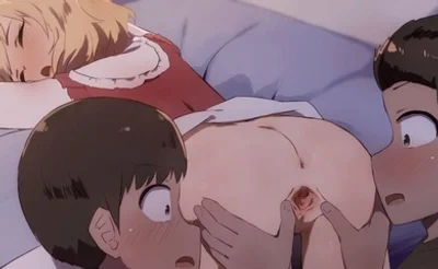 小学生学习结束后，孩子们第一次体验熟睡的桃花