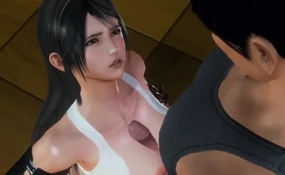 【3D】蒂法齐P小短裙乳交和口交